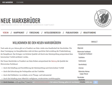 Tablet Screenshot of marxbrueder.com